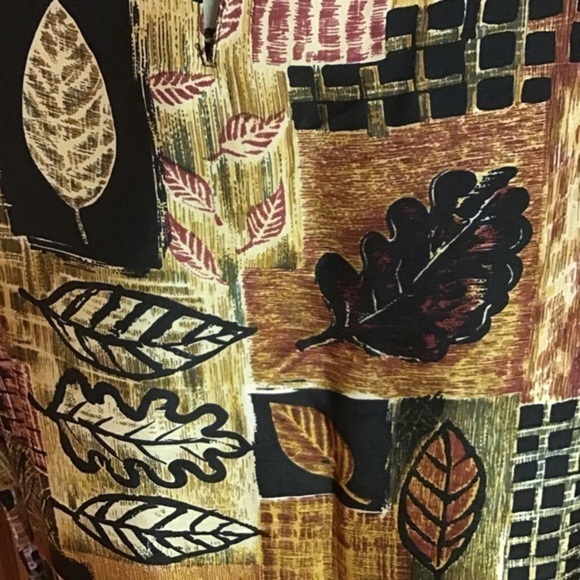 Vintage 90s leaves top - Picture 4 of 7